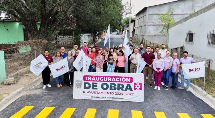 INAUGURA NATALY GARCÍA DÍAZ PAVIMENTACIÓN EN CALLE FRANCISCO I MADERO