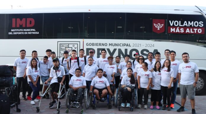 CON APOYO DEL GOBIERNO DE REYNOSA VIAJÓ EQUIPO DE DEPORTE ADAPTADO A PARAOLIMPIADA ESTATAL