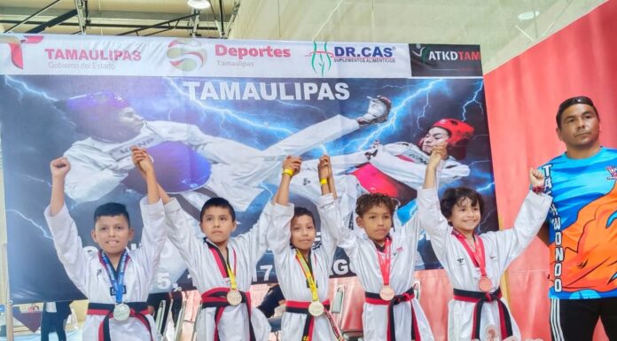 LOGRARON TAEKWONDISTAS REYNOSENSES 20 MEDALLAS EN TORNEO ESTATAL