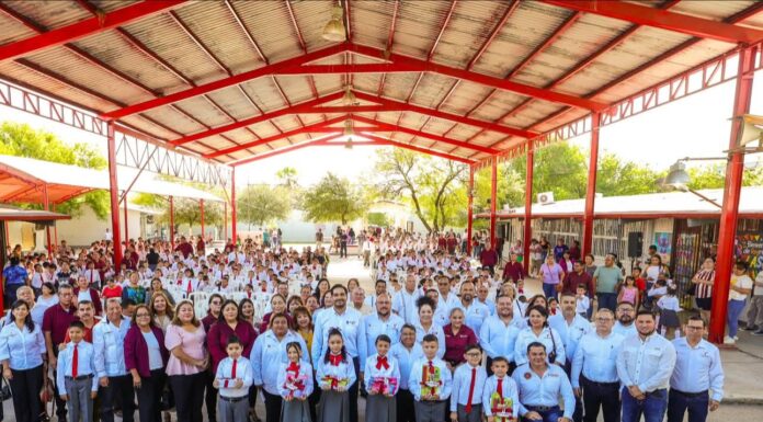 INAUGURARON ESTADO Y MUNICIPIO EL CICLO ESCOLAR 2025-2026 EN REYNOSA