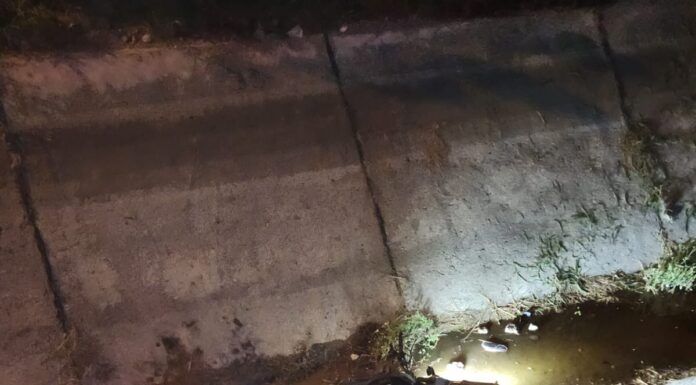 ACCIDENTE EN CAMARGO: MOTOCICLETA CAE A CANAL DE RIEGO