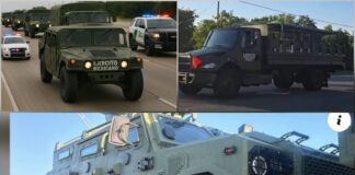 EJÉRCITO MEXICANO IRRUMPE EN CARRETERAS DE TEXAS RUMBO A MANIOBRAS EN EE. UU.