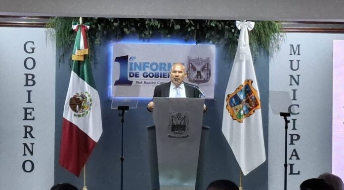 RAMIRO CORTEZ RINDE SU PRIMER INFORME DE GOBIERNO EN MIGUEL ALEMÁN