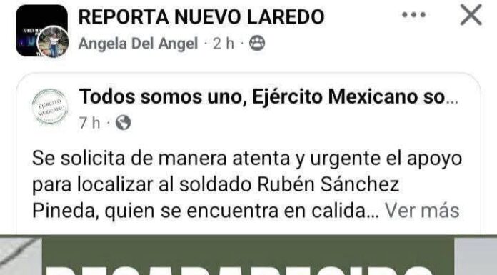 FEMINICIDIO: IMPUTADO EN NUEVO LAREDO ESTÁ DETENIDO Y NO DESAPARECIDO