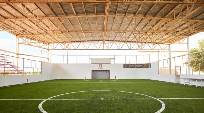 AVANZA REHABILITACIÓN DE CANCHA DE FÚTBOL RÁPIDO EN DÍAZ ORDAZ