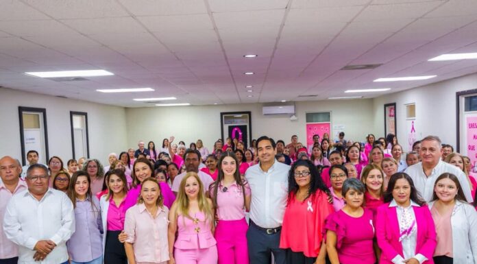POR LA SALUD DE LAS MUJERES EL ALCALDE CARLOS PEÑA ORTIZ PUSO EN MARCHA EL MES ROSA