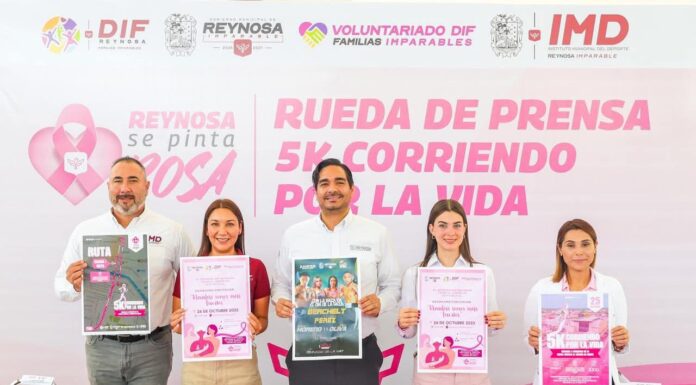 PRESENTÓ CARLOS PEÑA ORTIZ LA «5K, CARRERA POR LA VIDA’ Y EL «DESAYUNO CON CAUSA» DEL MES ROSA