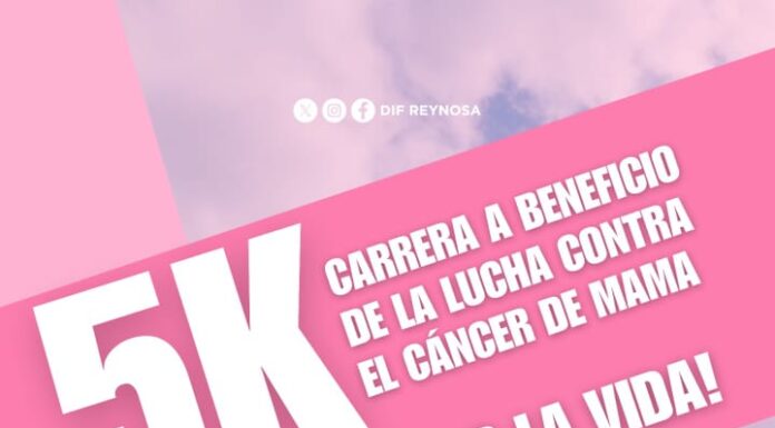 INVITA EL GOBIERNO DE REYNOSA A LA CARRERA 5K CORRIENDO POR LA VIDA