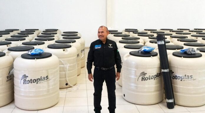 ANUNCIAN ENTREGA DE TINACOS A FAMILIAS QUE SE INSCRIBIERON AL PROGRAMA SUBSIDIADO