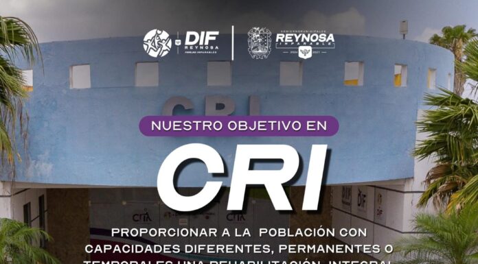 BRINDA DIF-REYNOSA ATENCIÓN INTEGRAL EN CRI PARA PROMOVER LA INCLUSIÓN Y MEJORAR LA CALIDAD DE VIDA