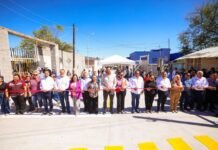 INAUGURA CARLOS PEÑA ORTIZ PAVIMENTACIÓN HIDRÁULICA EN LA COLONIA HIDALGO