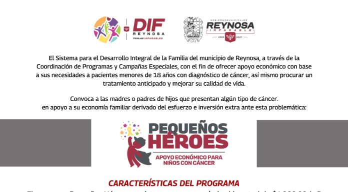 ABRE DIF-REYNOSA CONVOCATORIA PARA RENOVACIÓN Y NUEVO INGRESO A PROGRAMAS DE BECAS
