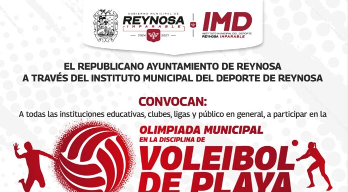 INVITA CARLOS PEÑA ORTIZ A LA CONVOCATORIA ABIERTA DE VÓLEIBOL DE PLAYA