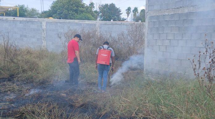 REPORTAN INCENDIO DE PASTIZAL QUE GENERA FUERTE HUMO Y ALERTA A VECINOS EN CAMARGO