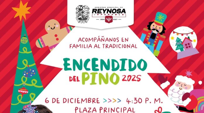 🌟 El alcalde de #Reynosa, Carlos Peña Ortiz, invita al gran Encendido del Pino 2025.