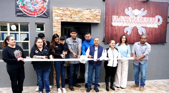 ENCABEZA ALCALDE CORTE DE LISTÓN INAUGURAL EN NUEVAS OPCIONES CULINARIAS EN MIGUEL ALEMÁN