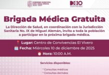 BRIGADA MÉDICA GRATUITA LLEGARÁ A DÍAZ ORDAZ CON MÁS DE 10 SERVICIOS PARA LAS FAMILIAS