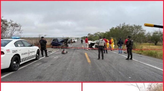 CHOQUE FRONTAL COBRA LA VIDA DE CUATRO PERSONAS EN TAMAULIPAS