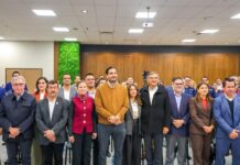 ATESTIGUARON GOBERNADOR AMÉRICO VILLARREAL ANAYA Y ALCALDE CARLOS PEÑA ORTIZ INTEGRACIÓN DEL PRIMER CLÚSTER ELÉCTRICO-ELECTRÓNICO