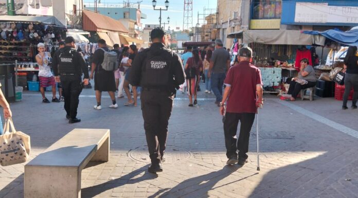 VIGILA GUARDIA ESTATAL DE PROXIMIDAD MUNICIPAL ÁREA PEATONAL EN REYNOSA