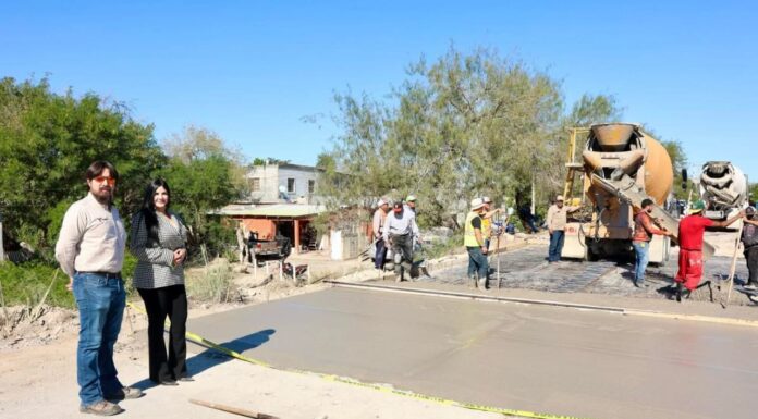 CONCLUYEN PAVIMENTACIÓN HIDRÁULICA EN TRAMO DE LA CALLE SEXTA DE DÍAZ ORDAZ