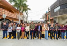 INAUGURA CARLOS PEÑA ORTIZ PAVIMENTACIÓN HIDRÁULICA EN LOMAS DEL VILLAR