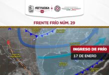 TENDRÁ REYNOSA MUY BAJAS TEMPERATURAS LOS DÍAS SÁBADO Y DOMINGO
