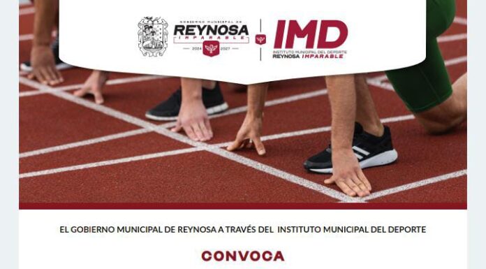 CONVOCA EL GOBIERNO DE REYNOSA A LA ELIMINATORIA DE ATLETISMO