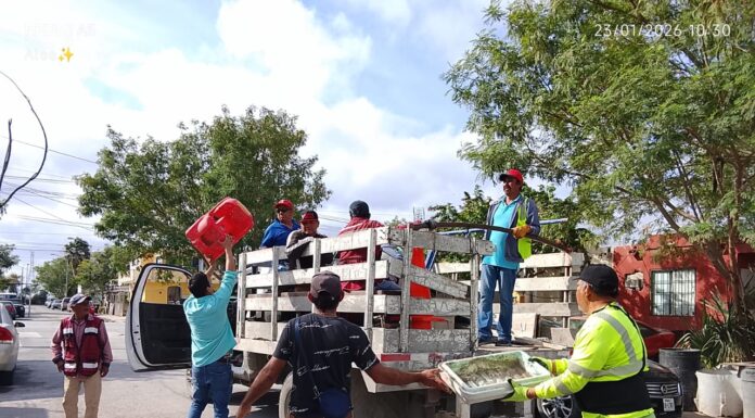 LOGRAN VECINOS Y MUNICIPIO JORNADA EXITOSA DE DESCACHARRIZACIÓN EN RINCÓN DE LAS FLORES