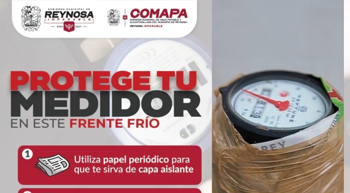 RECOMIENDA COMAPA A PROTEGER MEDIDORES ANTE POSIBLES BAJAS TEMPERATURAS