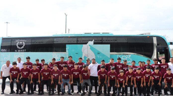 VIAJAN SELECCIONES DE FÚTBOL A LA OLIMPIADA ESTATAL CON EL APOYO DEL GOBIERNO DE REYNOSA