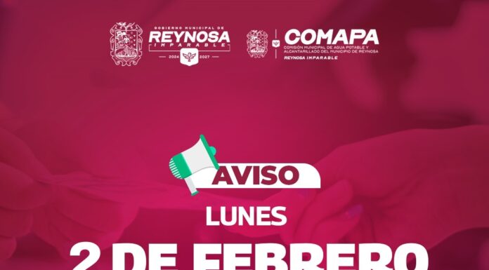 INFORMA COMAPA CIERRE DE SUCURSALES ESTE LUNES 2 DE FEBRERO