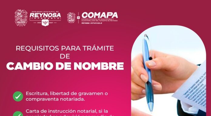RECOMIENDA COMAPA MANTENER ACTUALIZADOS LOS DATOS DEL TITULAR DEL SERVICIO