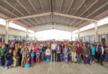 FESTEJARON EN BUGAMBILIAS LA AUDIENCIA PÚBLICA «DÍA DEL PUEBLO» CON EL PRESIDENTE CARLOS PEÑA ORTIZ