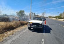 ATIENDEN PROTECCIÓN CIVIL Y BOMBEROS CUATRO INCENDIOS EN DISTINTOS PUNTOS DE CAMARGO