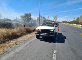 ATIENDEN PROTECCIÓN CIVIL Y BOMBEROS CUATRO INCENDIOS EN DISTINTOS PUNTOS DE CAMARGO