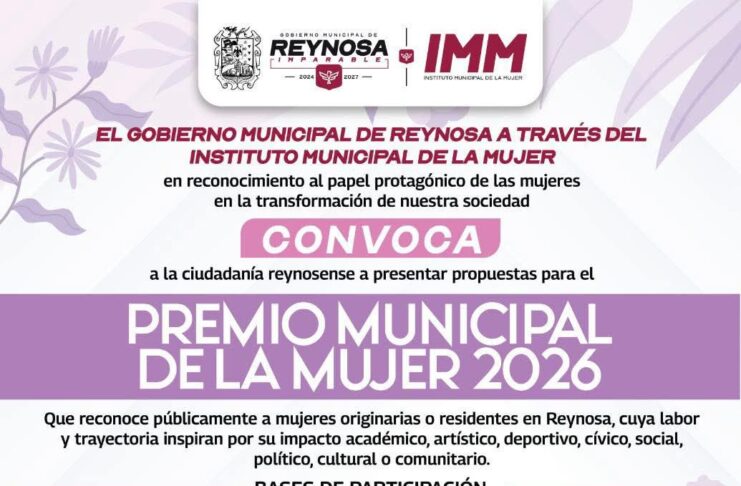 RECIBE GOBIERNO DE REYNOSA PROPUESTAS AL PREMIO MUNICIPAL DE LA MUJER 2026