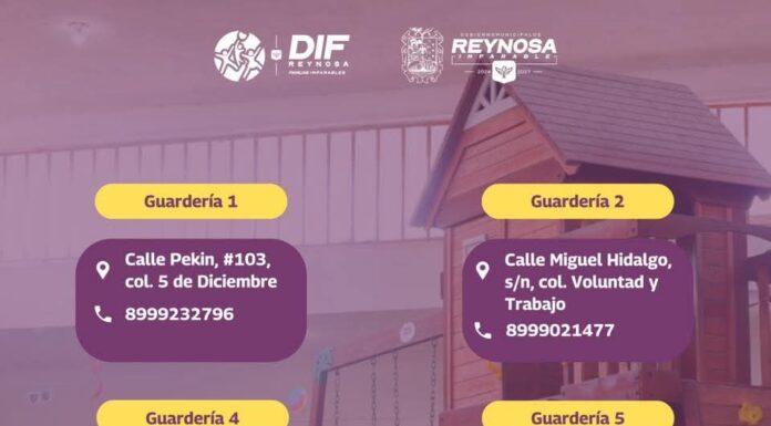 MANTIENE DIF-REYNOSA PREINSCRIPCIONES ABIERTAS EN GUARDERÍAS