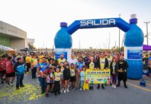 MÁS DE MIL 500 ATLETAS CORREN CON EL ALCALDE DE REYNOSA A FAVOR DE LOS NIÑOS CON CÁNCER
