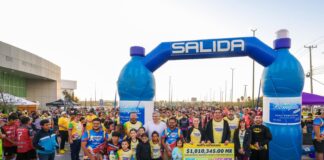 MÁS DE MIL 500 ATLETAS CORREN CON EL ALCALDE DE REYNOSA A FAVOR DE LOS NIÑOS CON CÁNCER