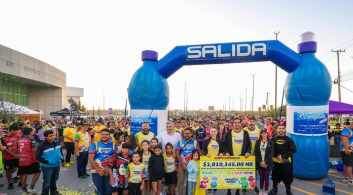 MÁS DE MIL 500 ATLETAS CORREN CON EL ALCALDE DE REYNOSA A FAVOR DE LOS NIÑOS CON CÁNCER