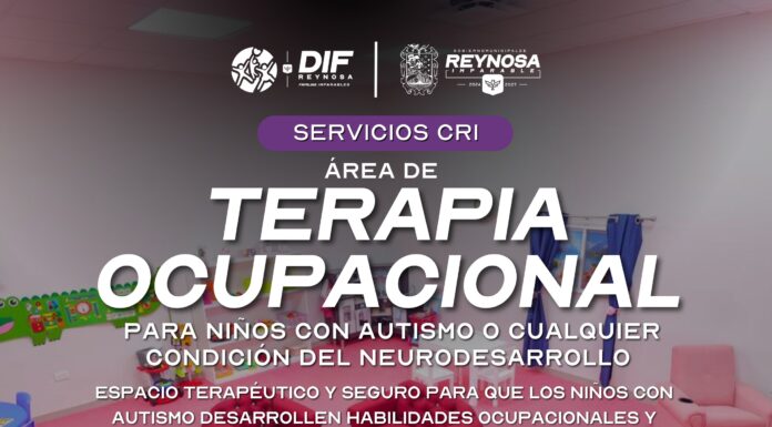 CUENTA DIF-REYNOSA CON NUEVA ÁREA DE TERAPIA OCUPACIONAL EN CRI