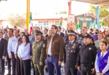 CONMEMORÓ ESCUELA ESCUDO NACIONAL EL DÍA DE LA BANDERA CON ALCALDE DE REYNOSA