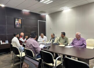 PARTICIPARON COMAPA Y OBRAS PÚBLICAS EN REUNIÓN PARA FORTALECER PROYECTOS HIDRÁULICOS