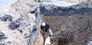 REPARÓ COMAPA TUBERÍA DEL EMISOR EN LA CARRETERA REYNOSA–RÍO BRAVO