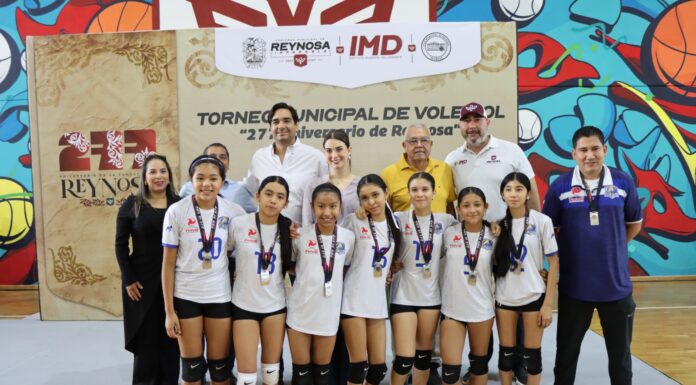 IMPULSA EL GOBIERNO DE REYNOSA LA PRÁCTICA DEL VOLEIBOL ENTRE LA JUVENTUD