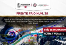 FRENTE FRÍO NÚMERO 40 PODRÍA TRAER LLUVIAS A REYNOSA