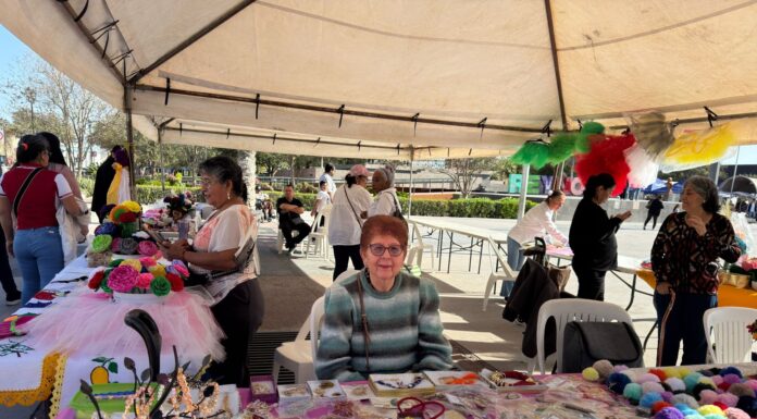 PROMUEVE DIF-REYNOSA PARTICIPACIÓN DE ADULTOS MAYORES CON VENTA DE MANUALIDADES