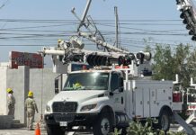 DAÑARON VIENTOS INTENSOS RED ELÉCTRICA EN REYNOSA SIN REGISTRARSE LESIONADOS