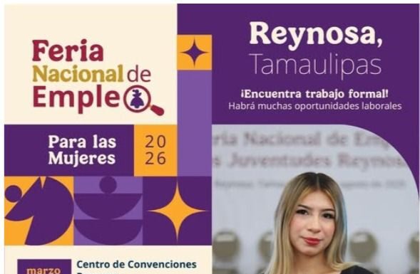 📢 Reynosa: Feria Nacional de Empleo para las Mujeres 2026